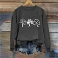 thumbnail image 1 of Herrnalise Women's St. Patrick's Day Clover Printed Tops Irish Shamrock Sweatshirt Long Sleeve Slouchy Pullover Tops Gear up for greatness for less, 1 of 4