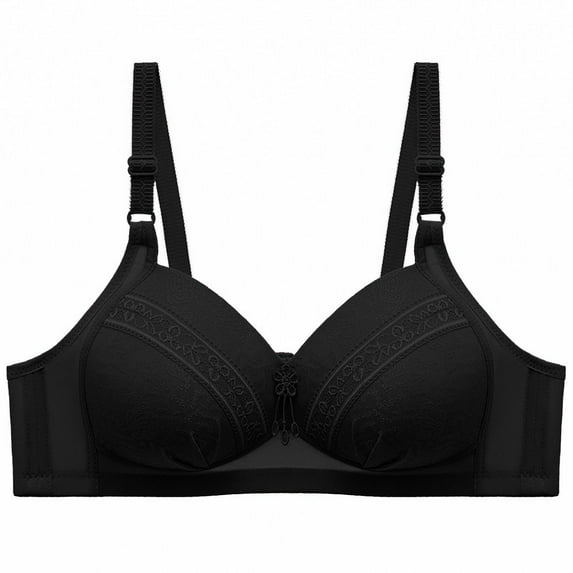 Herrnalise Women's T Shirt Bra, Demi Cup, Smoothing, Lightly Lined,Full Coverage ,Wireless,Bra.