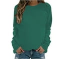 thumbnail image 1 of Herrnalise Womens Fashion Womens Sweatshirt Fashion Women's Casual Long Sleeve Round Neck Ladies Sweatshirt Tops Blouse Fall clothes for Womens XL, 1 of 4