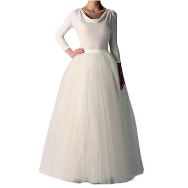 Herrnalise Womens High Quality Pleated Gauze Princess Mesh Skirt Adult Dancing Skirt