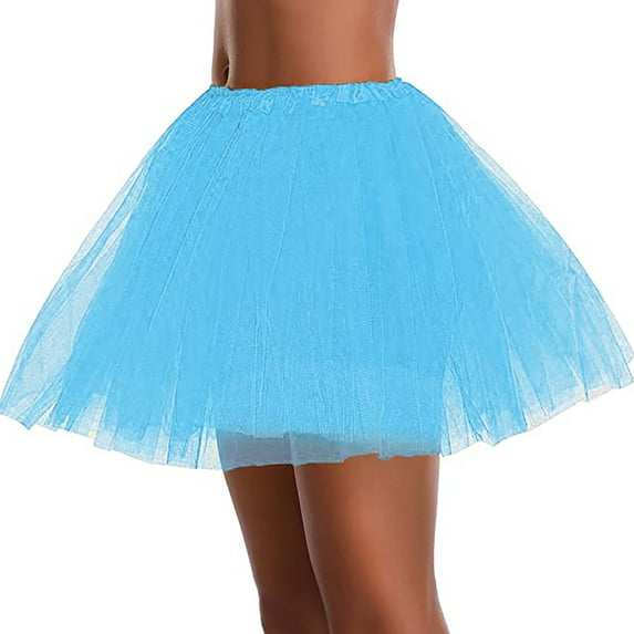 Herrnalise Womens High Quality Pleated Gauze Short Skirt Adult Dancing Skirt 3 Layered