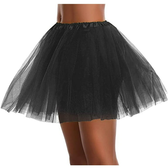 Herrnalise Womens High Quality Pleated Gauze Short Skirt Adult Dancing Skirt 3 Layered