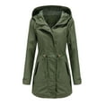 thumbnail image 1 of Herrnalise Womens Rain Jackets for Women Waterproof Rain Coats for Women Active Packable Raincoat Windbreaker Jacket with Hood Army Green,XXXL, 1 of 8