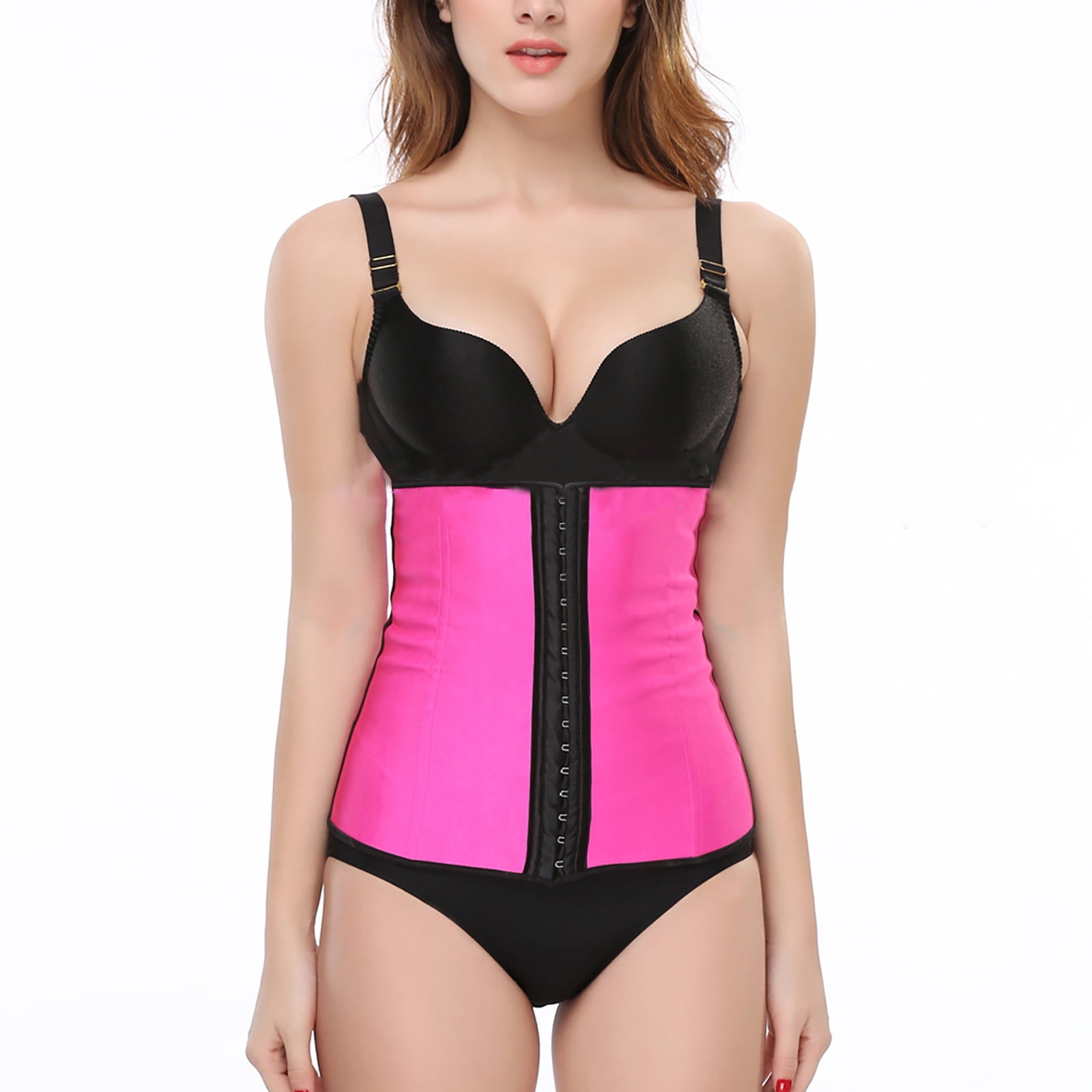 Herrnalise Womens Waist Trainer Shapewear Solid Waist Cincher Slim Body Shaper Workout Girdle