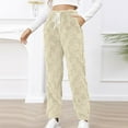 thumbnail image 1 of Herrnalise Womens fashion Fashion Casual Solid Elastic Waist Trousers Long Straight Pants Christmas Gifts For Women, 1 of 9