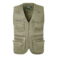 thumbnail image 1 of Herrnalise men'vest Men's Outdoor Vest Leisure Jacket Lightweight Vest With Zip Many Pockets, 1 of 9