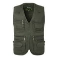 thumbnail image 1 of Herrnalise men'vest Men's Outdoor Vest Leisure Jacket Lightweight Vest With Zip Many Pockets, 1 of 7