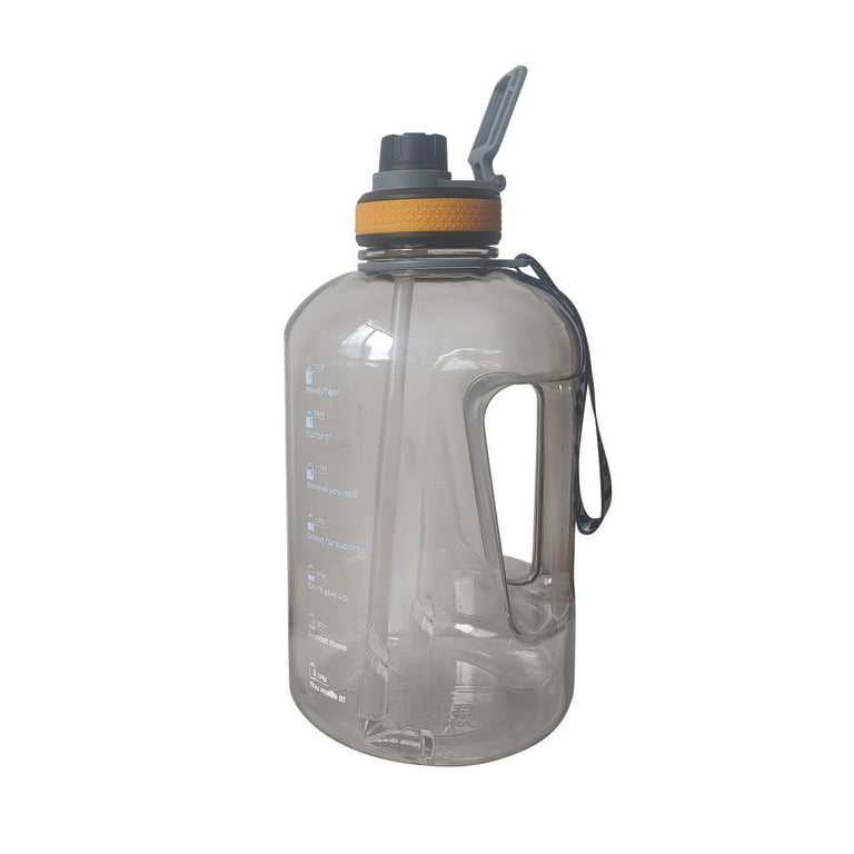 Large Capacity Sports Drinking Water Bottle Jug with Handle, Leak Proof for Gym Bodybuilding Hiking Workout Office Home Gallon 2.2 Liters 75 oz 2