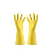 HerrnaliseReusableHousehold Gloves,Rubber Dishwashing gloves, Extra Thickness, Long Sleeves, Kitchen Cleaning, Working, Painting, Gardening, Pet CareRollbacks !