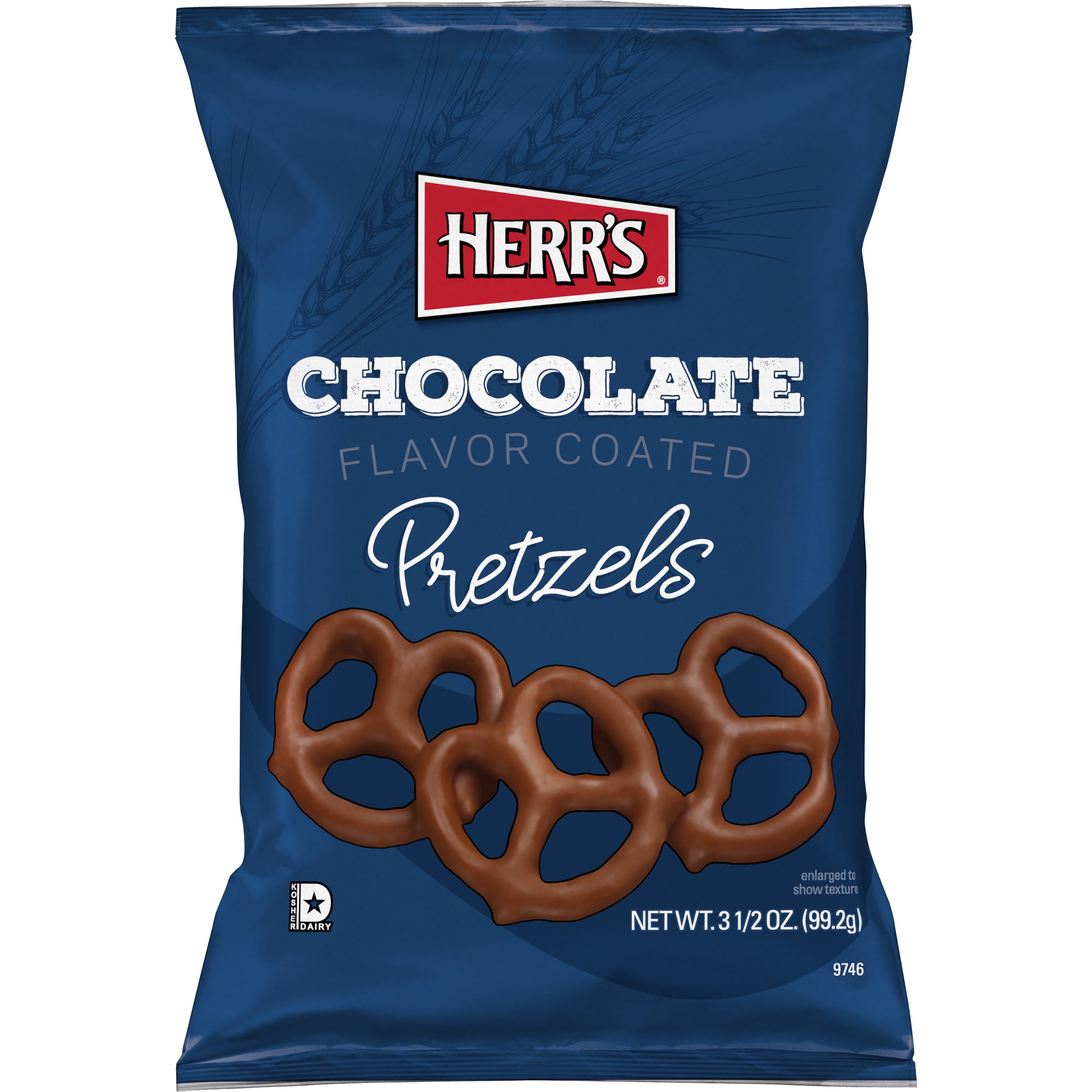 Herrs 3.5oz Choc. Cvrd Pretzels