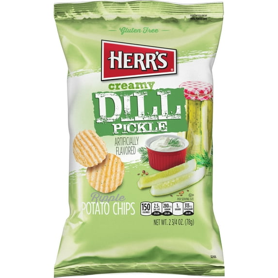 Herrs Creamy Dill Ripples Potato Chips
