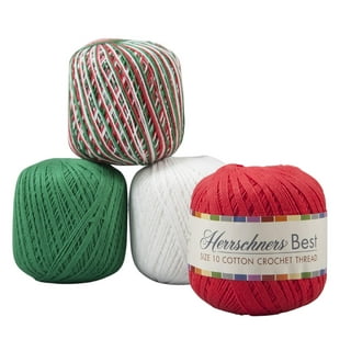 Yarniss Crochet Thread Size 8, 15 Colors Cotton Crochet Ball with 30pcs  Sewing Needles