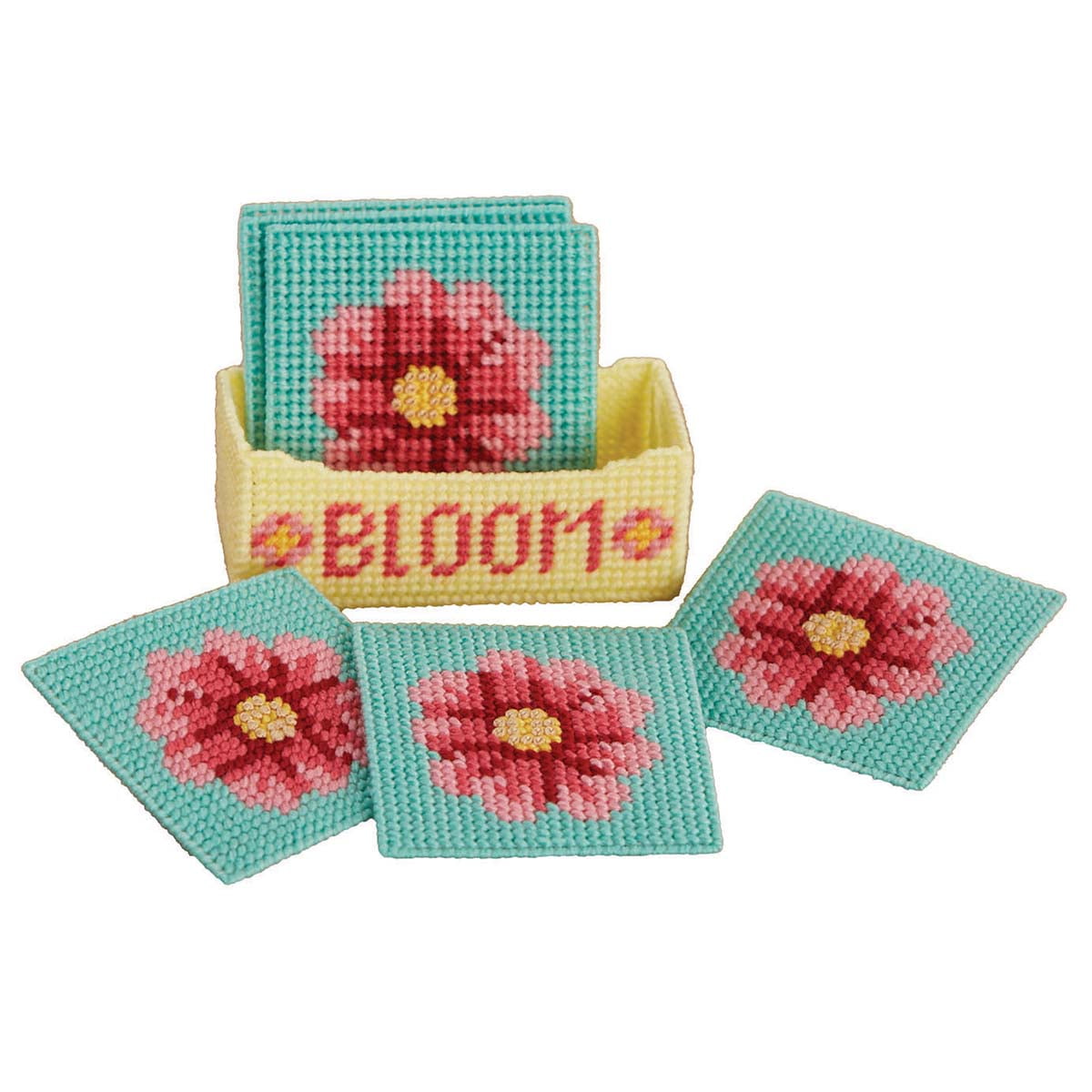 Herrschners® Bloom Love Coasters Plastic Canvas Kit