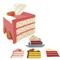 thumbnail image 1 of Herrschners® Cake Slice Tissue Box & Coasters with Holder Set Plastic Canvas, 1 of 1