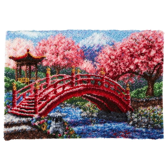 Herrschners® Cherry Blossom Bridge Latch Hook Kit