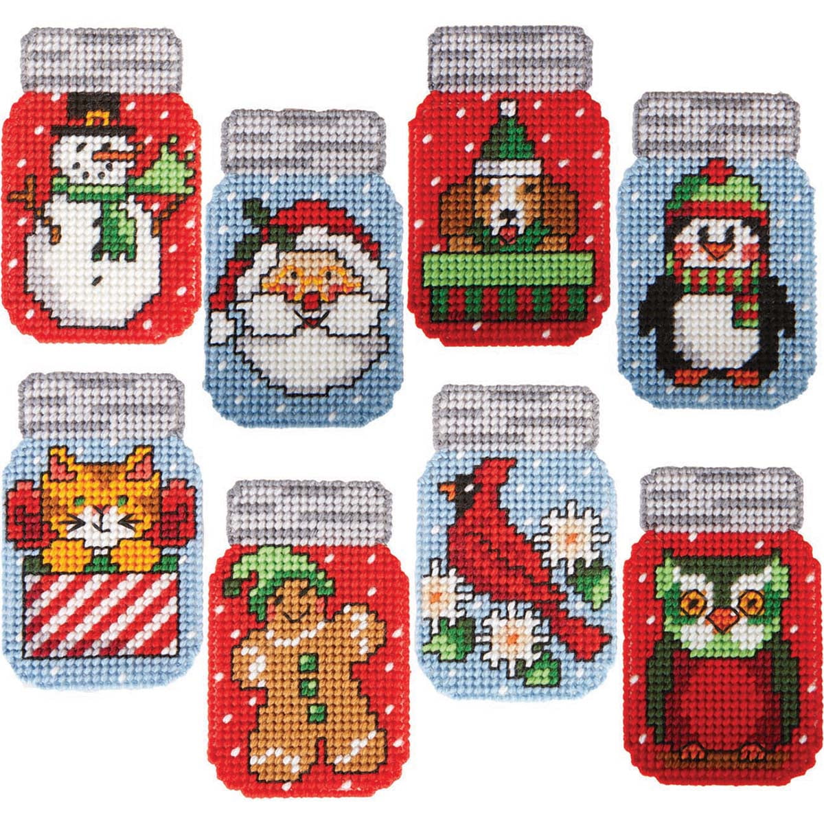 Design Works Ho Ho Santa Christmas Ornament - Plastic Canvas Kit 568