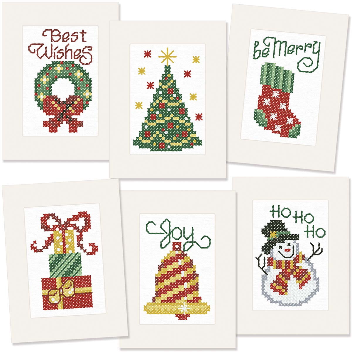Herrschners® Christmas Greeting Cards Stamped Cross-Stitch Kit