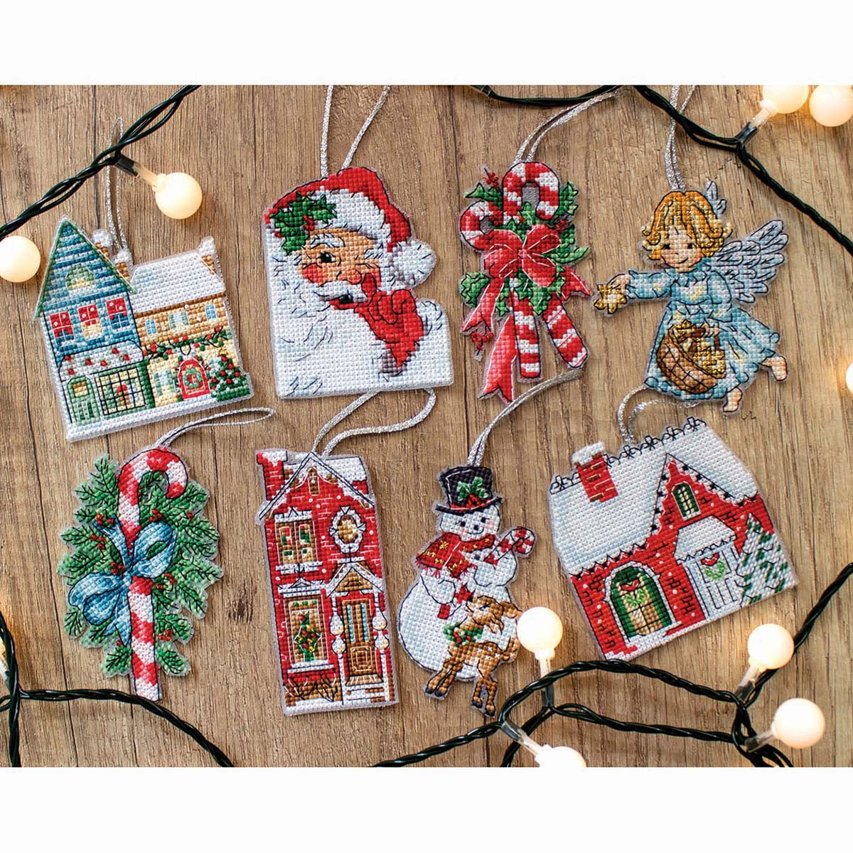 Dimensions Counted Cross Stitch Ornament Kit Set of 4-Christmas Jar  Ornaments (14 Count), 1 count - Harris Teeter