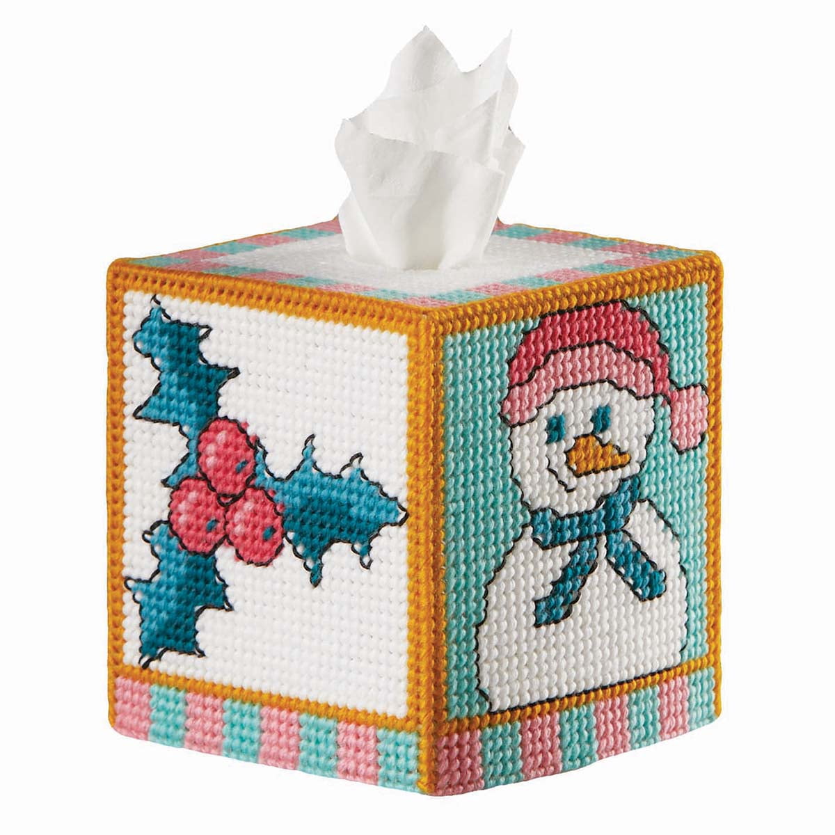 Whimsy Box Herrschners® Christmas Whimsy Tissue Box Plastic Canvas Kit - Walmart.com