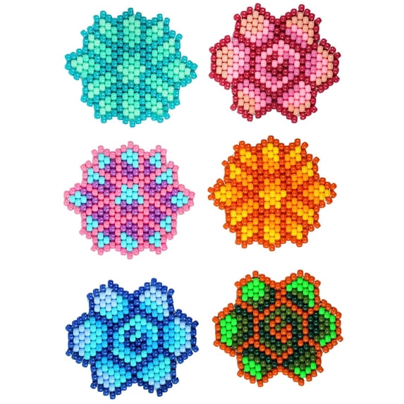 Herrschners® Colorful Succulents Coasters Pony Bead Kit