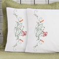 Herrschners® Evelyn Pillowcase Pair Stamped Embroidery
