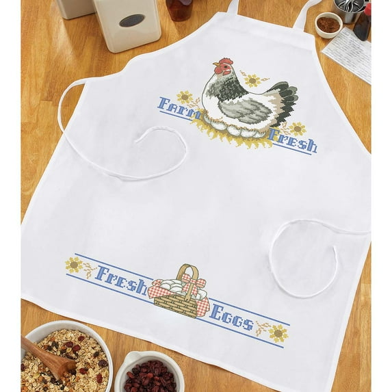 Herrschners® Farm Fresh Apron Stamped Cross-Stitch