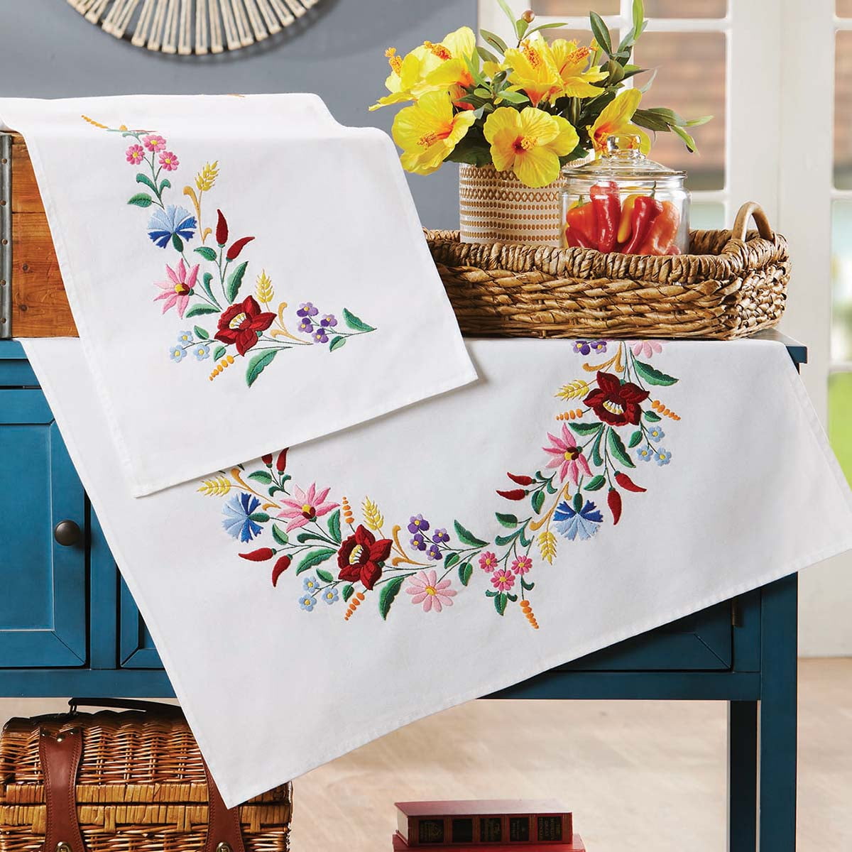 Herrschners® Floral Set Stamped Embroidery