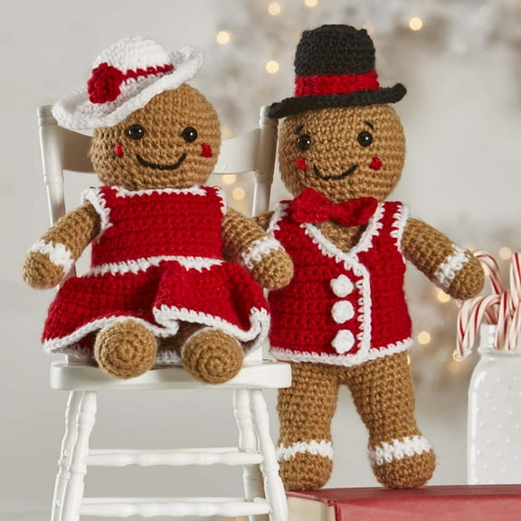 Herrschners Gingerbread Friends Crochet Kit