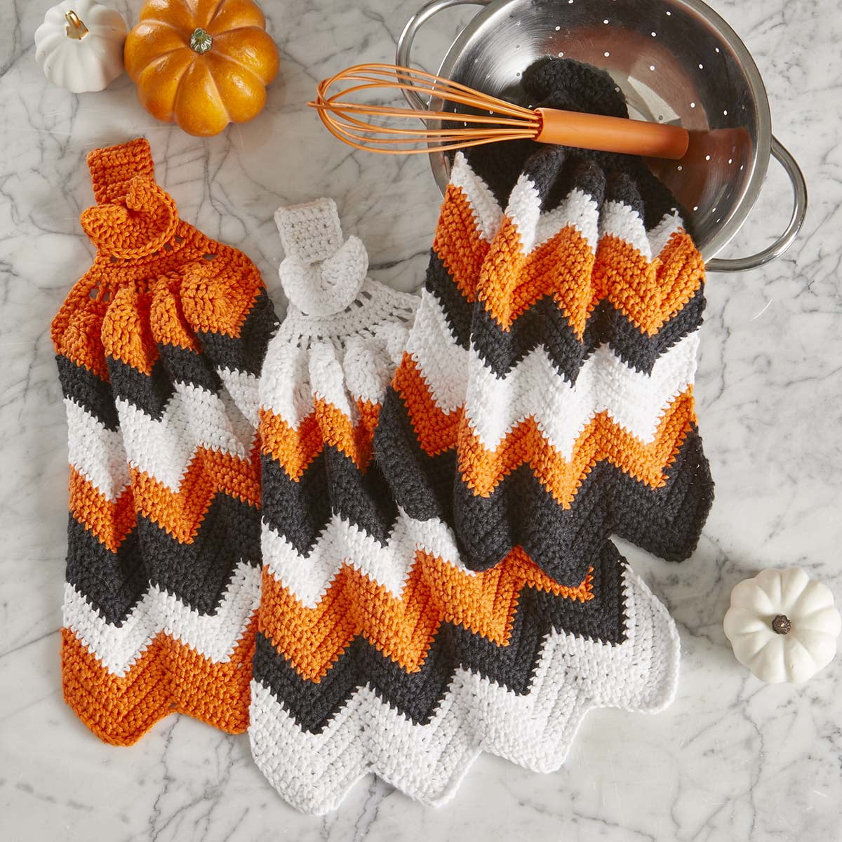 Herrschners® Halloween Ripple Towels Crochet Kit