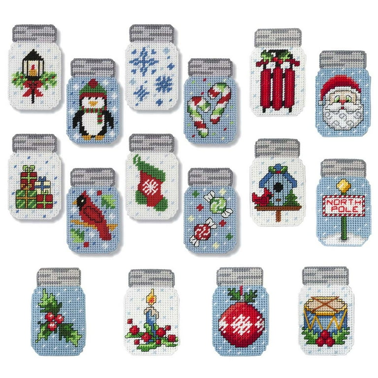 Herrschners Holiday Ornament Set Plastic Canvas