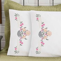 Herrschners® Minnie Pillowcase Pair Stamped Cross-Stitch or Stamped Embroidery