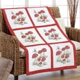 thumbnail image 1 of Herrschners® Mushroom Forest Quilt Blocks Stamped Cross-Stitch, 1 of 2