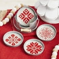 thumbnail image 1 of Herrschners® Nordic Snowflakes Coasters Counted Cross-Stitch Kit, 1 of 1