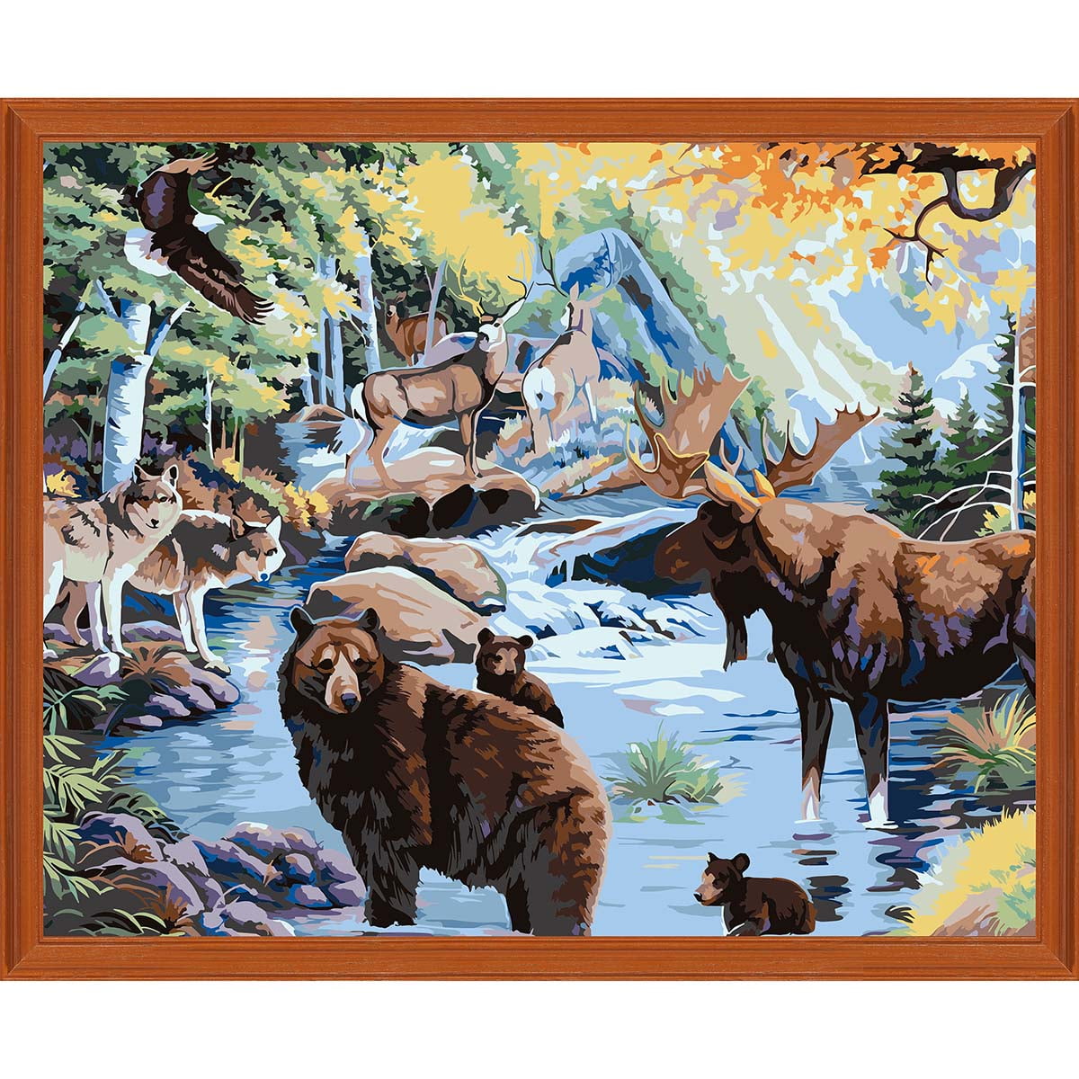Herrschners® North American Wildlife Paint by Number Kit
