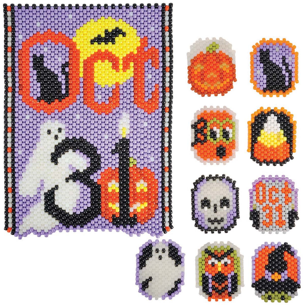 Herrschners® Oct 31st & Haunted Halloween, Set of 2 Pony Bead Kit