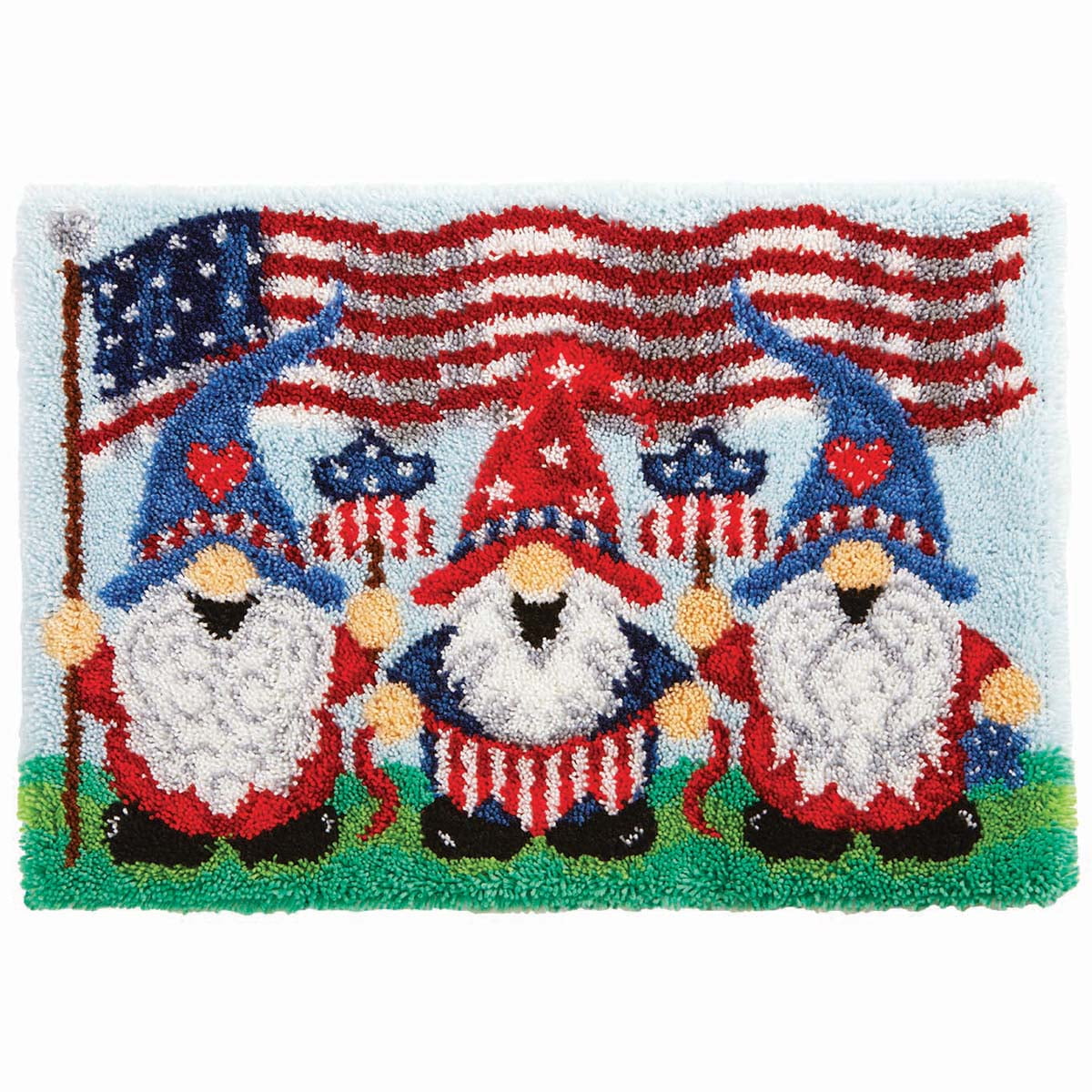 Herrschners® Patriotic Gnomes Latch Hook Kit