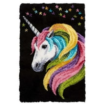 Herrschners® Rainbow Unicorn Latch Hook Kit