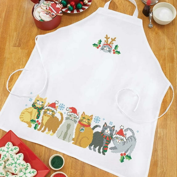 Herrschners® Santa Claws Apron Stamped Cross-Stitch