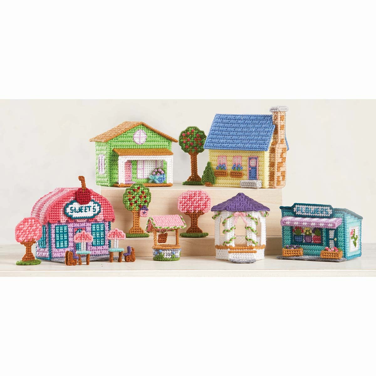Herrschners® Springtime Village Plastic Canvas Kit