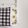 thumbnail image 1 of Herrschners® Sunflower Trio Pillowcase Pair Stamped Cross-Stitch, 1 of 1