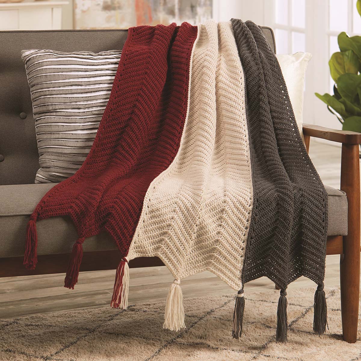 Herrschners® Trinity Ripple Afghan Crochet Kit - Walmart.com