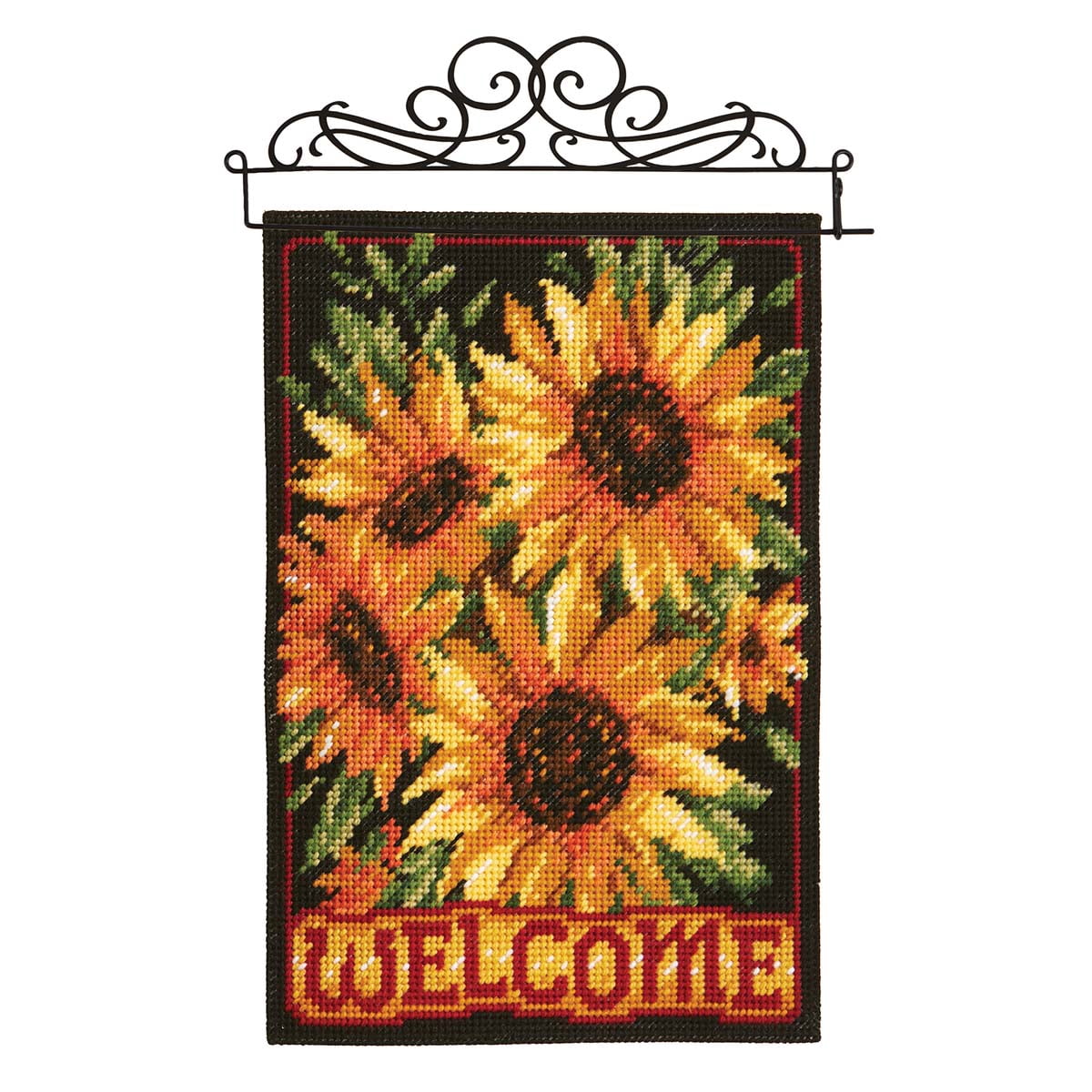 Herrschners® Welcoming Sunflowers Kit & Hanger Plastic Canvas