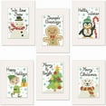 thumbnail image 1 of Herrschners® Winter Festivities Greeting Cards Stamped Cross-Stitch Kit, 1 of 1