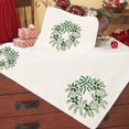 thumbnail image 1 of Herrschners® Wintergreen Wreath Table Topper & Runner Stamped Embroidery, 1 of 1