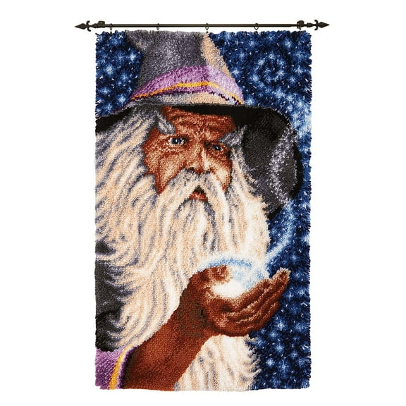 Herrschners Wise Wizard Kit & Hanger Latch Hook Kit