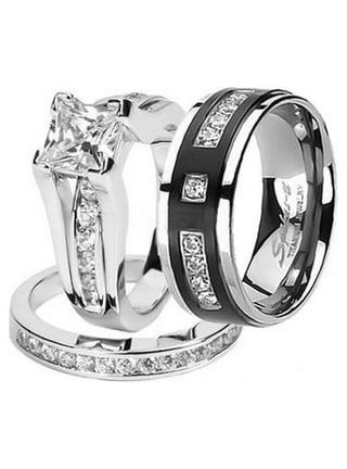 His and Hers Wedding Ring Sets in Wedding Ring Sets 