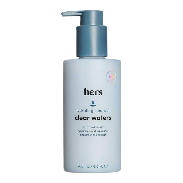 Hers Clear Waters Hydrating Facial Cleanser, All Skin Types, 6.8 fl oz 