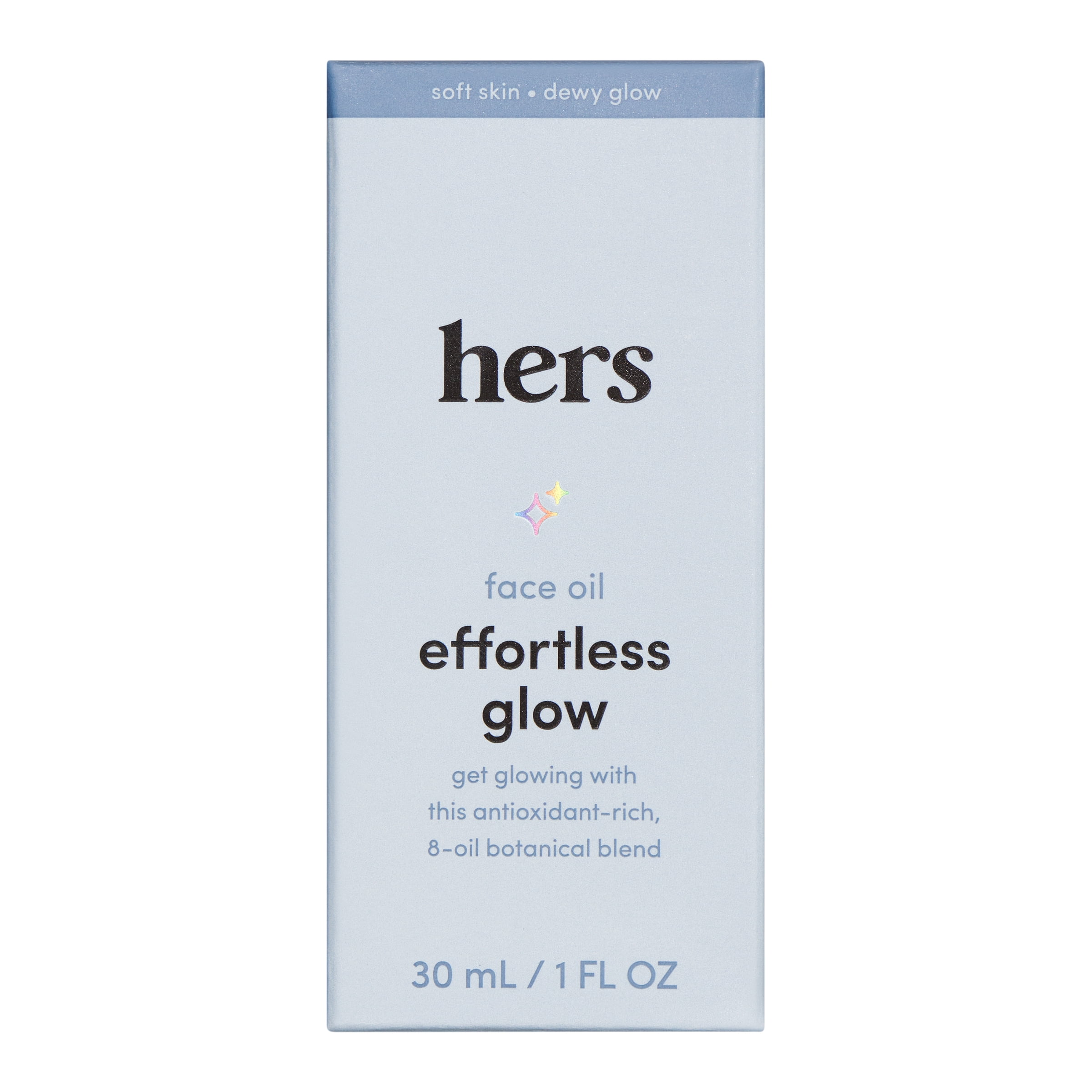 Hers Effortless Glow Face Oil, Lightweight, Hydrating Drops, 1 fl oz