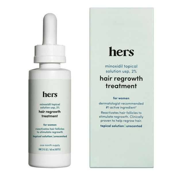 Hers 2% Minoxidil Hair Care Supply, Topical Hair Regrowth