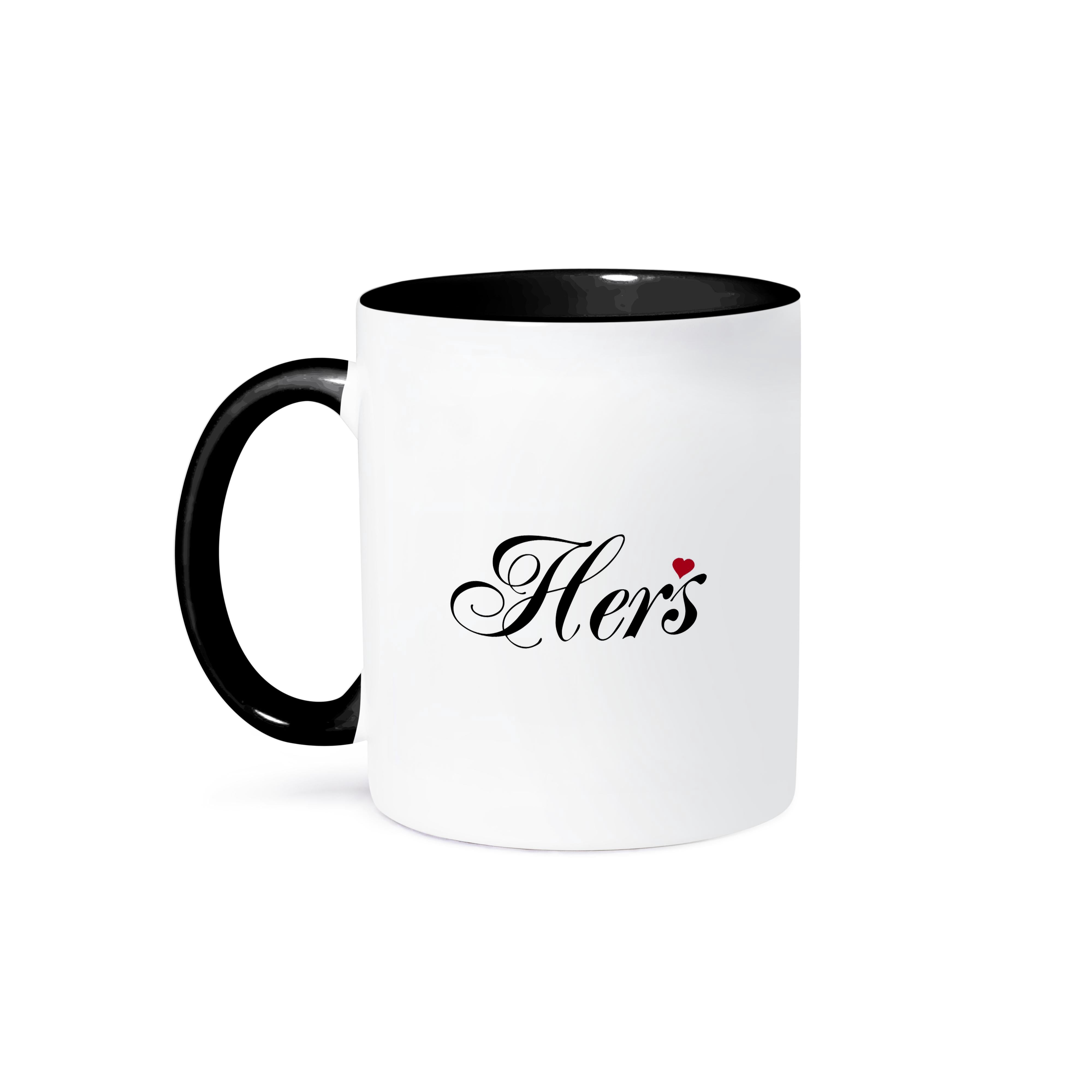 3dRose, Hers - part of his and hers set fancy cursive script text with ...
